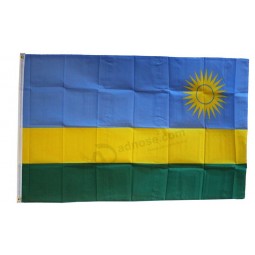 Rwanda - 3'X5' Polyester Flag with high quality