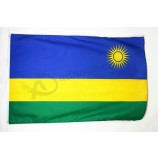 Rwanda Flag 3' x 5' - Rwandese Flags 90 x 150 cm - Banner 3x5 ft