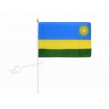 Cheap custom Rwanda hand waving flags
