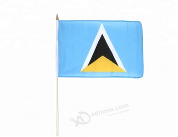 Wholesale polyester printing Saint lucia national country flag