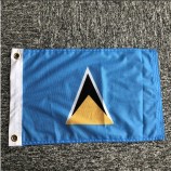Knitted polyester Saint Lucia Flag boat banner