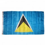 Stoter hochwertige 3x5 FT Saint Lucia Flagge mit Messing Ösen Polyester Landesflagge