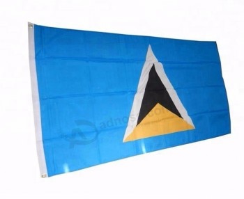 Großhandel Polyester Druck Saint Lucia Nationalflagge