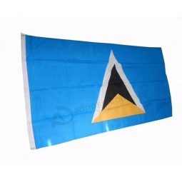 Wholesale polyester printing Saint lucia national country flag