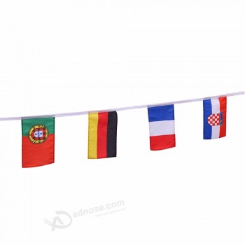 国家装饰彩旗串标志