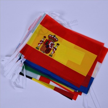 nationale Schnurflaggenflaggen-kundenspezifische Größenschnurflagge