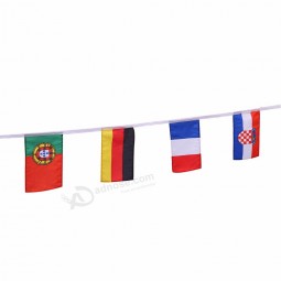 banderas decorativas hechas a medida de la cadena del partido del empavesado