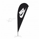 2019 hot sale printed feather shape beach flag for advertising