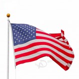 Hot sale printing large national flags low MOQ personal customized flag and US banner by manufactory