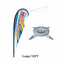 Shop 12ft suppliers usage advertising hot sale banner flying beach teardrop flag