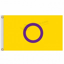 Горячие продажи полиэстер 90x150 см 3x5ft интерсекс флаг