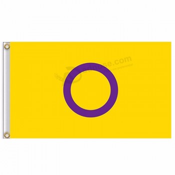Горячие продажи полиэстер 90x150 см 3x5ft интерсекс флаг