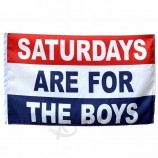 3x5ft polyester hot sale Durable stock Saturdays Flags are for the boys