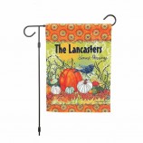 Hot sale halloween decorations canvas garden flag, halloween garden flag