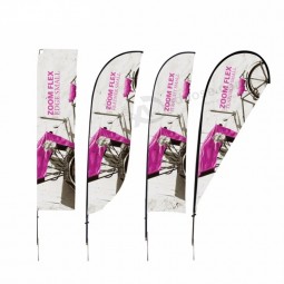 Factory Price Promotional Outdoor Teardrop Banner Flags For Sale