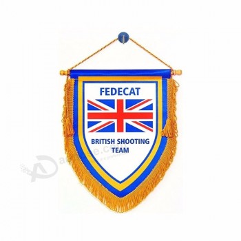 custom triangle pennant/football club pennant flag