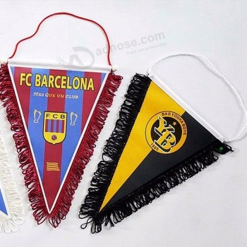 logotipo personalizado mini equipo de fútbol bandera club de fútbol banderín