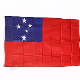 Sem peso pesado sem desbotamento samoa bandeira do país oriental durável