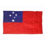 bandeira de samoa 90 * 150 cm fábrica de bandeira de poliéster diretamente fornecer