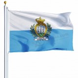 bandeira nacional de poliéster de alta qualidade de San marino