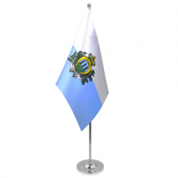 Factory direct sale polyester San Marino desk top flags