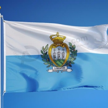 Bandera de bandera nacional de San Marino de colores vivos