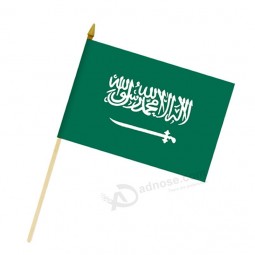 Football World Cup Fans 14X21CM Hand Waving Saudi Arabia Flag