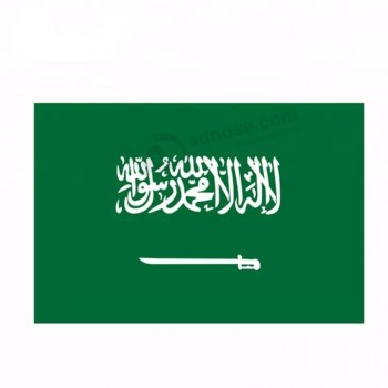 Bandera nacional de fanáticos del equipo saudita de la copa mundial de 2019