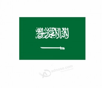 Gewohnheit 3 ​​* 5ft Markierungsfahnenpolyester Saudi-Arabien Landesflagge