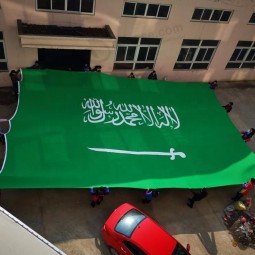 China Supplier Polyester Huge Saudi Arabia National Flag