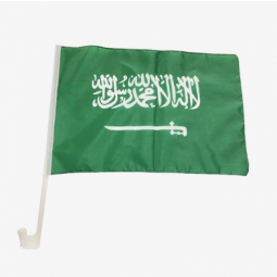 Polyester 30X45cm Printing Saudi Aradia flag for Car Window