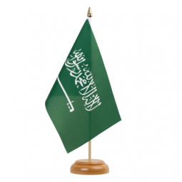 Saudi national table flag Saudi Aradia country desk flag
