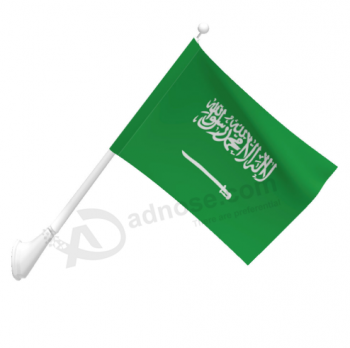 bandiera aradia saudita da parete in poliestere di piccole dimensioni