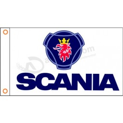 Wholesale custom high quality car flag scania Banner 3ftx5ft 100% Polyester