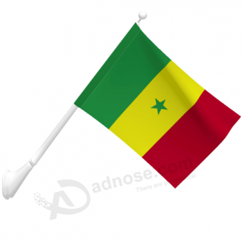 commercio all'ingrosso di bandiera Senegal a maglia in poliestere a parete