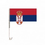 Original factory outdoor Serbia car window flag