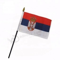 Serbia Macedonia Albania hand flag