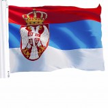 3x5 feet 100% polyester countries serbia flag printing