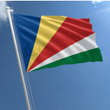 East African country flag rainbow color Seychelles national flag