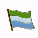 булавка с отворотом флага страны Сьерра-Леоне