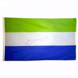 3x5ft дешевой цене высокого качества флаг страны Сьерра-Леоне с двумя ушками / 90 * 150 см все флаги графства мира