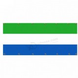 Outdoor useful nylon fabric Sierra Leone mesh flag
