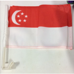 Country Singapore car window clip flag for sale