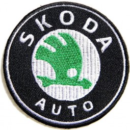 skoda auto logo segno motorsport Patch per auto da corsa Cucire ferro su applique ricamata T-shirt tuta personalizzata BY Surapan