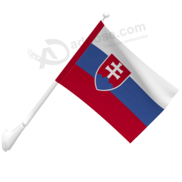 Outdoor decorative polyester wall mounted Slovakia flag