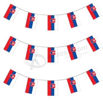 Hot sell Slovak national bunting flag for decorative