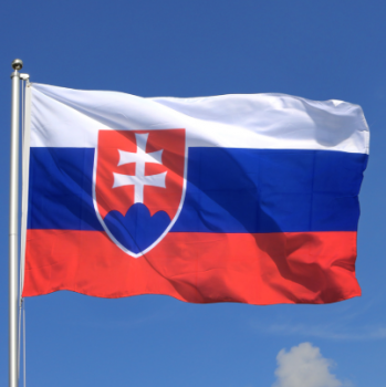 Bandeira nacional de venda quente da bandeira da eslováquia china feita