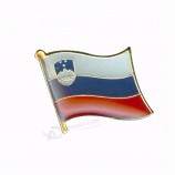 Slovenia country flag lapel pin