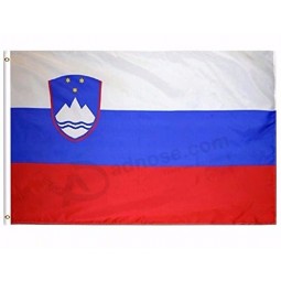 2019 bandeira nacional da eslovénia 3x5 FT 150x90 cm bandeira 100d poliéster bandeira personalizada ilhó de metal