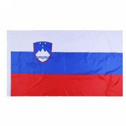 Bandera de Eslovenia de poliéster de 3 * 5 pies de mejor calidad con dos ojales